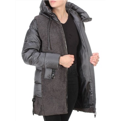 D6816 DARK GRAY Куртка зимняя женская  KARERSITER (200 гр. холлофайбера)