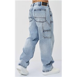 Джинсы муж. F611-0127 l.blue