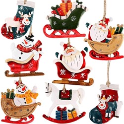 Набор деревянных игрушек на ёлку 16 штук.