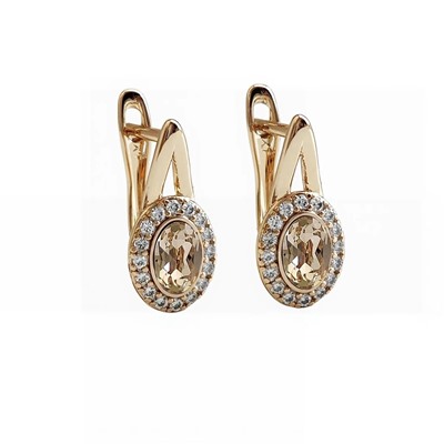 Серьги с кристаллами Swarovski