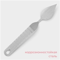 Лопатка кондитерская KONFINETTA, 20.5×3 см, рабочая часть 6×3 см, серебристая