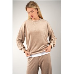 Женский велюровый костюм оверсайз Happyfox