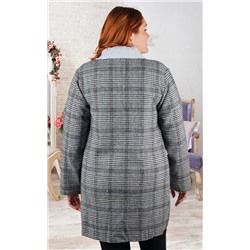 Пальто женское в клетку 252221, размер 48-54