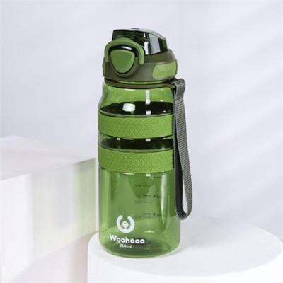 Бутылка для воды спортивная Woohooo H2O цвет Khaki 850 ml/ уп60