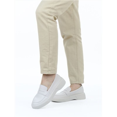 03-YD122-2 LT. BEIGE Лоферы женские (натуральная кожа)