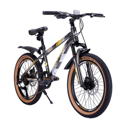 Велосипед 20" рама 12" 7sp COMIRON REBEL чёрный