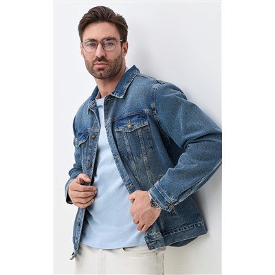 Куртка джинс F611-1283 m.blue
