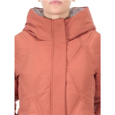 2158  TERRACOTTA Пальто зимнее облегченное  женское YINGPENG (150 гр. холлофайбер)