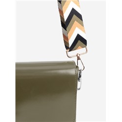 Ручка для сумки «Стрелки», стропа, с карабинами, 139±3×3.8 см, бежевая, белая, чёрная