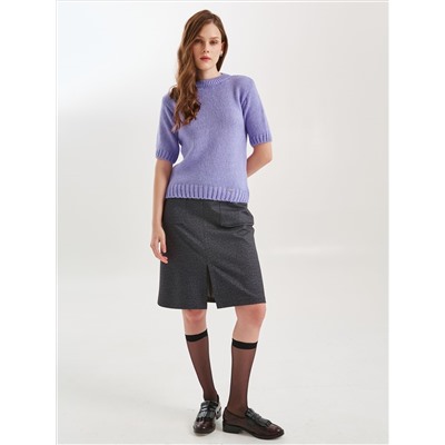 Джемпер вязаный с короткими рукавами