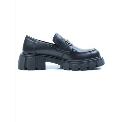 03-C1821-1 BLACK Лоферы женские (натуральная кожа)