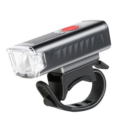 Фонарь передний COMIRON "FR21" корпус: ABS; свет: XPG LED, 400lm; аккумулятор 700 mAh, USB, влагозащищённый. /уп 120/240/