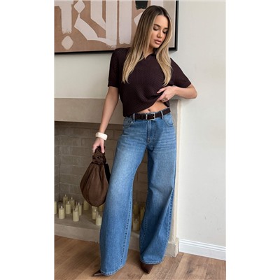 Джинсы жен. F612-0113 m.blue