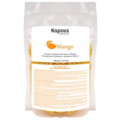 Kapous Гелевый воск в гранулах с ароматом «Манго» 400 г