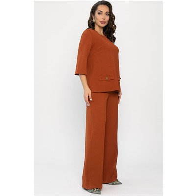 Костюм трикотажный Альберта (терракотовый) К14385-10М