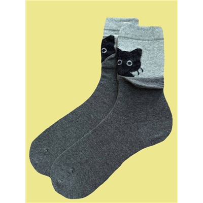 Носки р.35-40 "Cats" Серые
