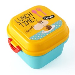 Ланч бокс для еды Lunch Time голубой/желтый 720мл