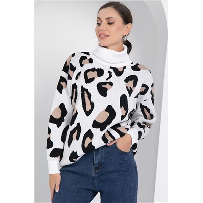 Джемпер Лоренсия (бело-бежевый) Б12700-18