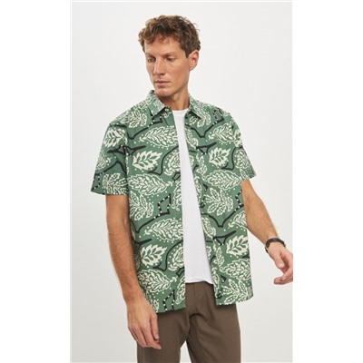 Рубашка к/р P411-0499 green