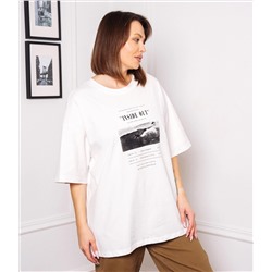 Футболка #КТ6848, белый