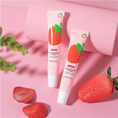 Маска для губ с клубникой увлажняющая Laikou Strawberry Lip Mask, 18 гр.