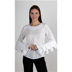 Блузка женская рукав волан 253022, размер 42,44,46,48
