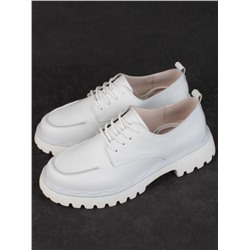 03-HY7-2D WHITE Полуботинки женские (натуральная кожа)