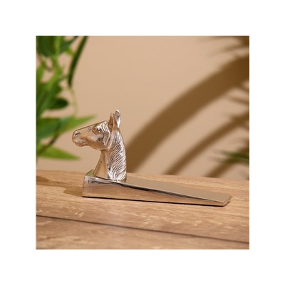 Стоппер дверной «Конь», 15×3.5×9 см, алюминий