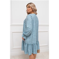 Свободное платье в горошек Божена №2