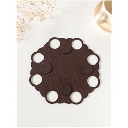 Подставка для 8 яиц на ножках «Курочка», под кулич, d=20 см