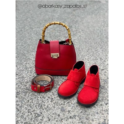 Ab.Zapatos 3316 New R FUEGO+Ab.Zapatos PELLE Bambu (630) rojo АКЦИЯ ремень в подарок