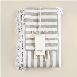 Комплект штор для кухни SL HOME "Strict line"  140х180 см-2 шт, подхваты 2 шт, лен 100%