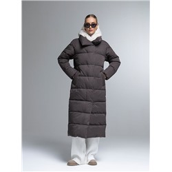 Пуховик женский коричневый