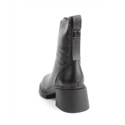 04-M3-L806 BLACK Ботинки зимние женские (натуральная кожа, натуральный мех)
