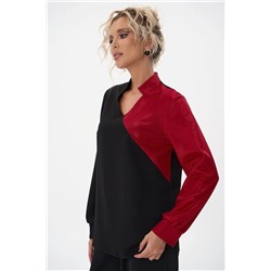 Блузон Кристал (черно-красный)