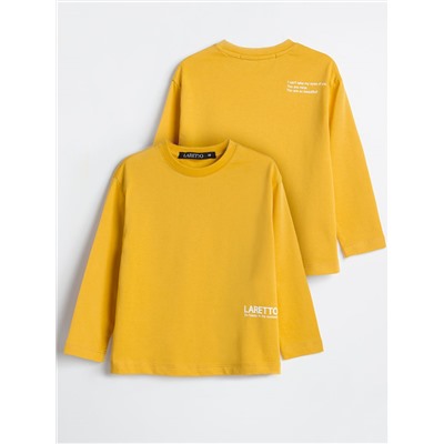 Фуфайка (футболка) с длинным рукавом+Брюки, Golden Rod 14-0951
