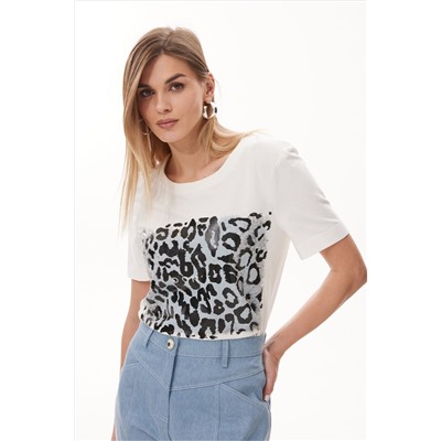 NiV NiV fashion 474 молочный, Футболка