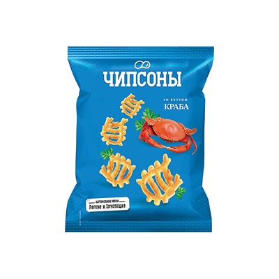 «Чипсоны», чипсы со вкусом краба, 40 г
