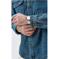 Куртка джинс F611-1282 m.blue