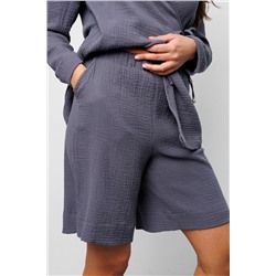 Костюм летний с шортами на запах 407GRY