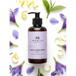 Manita Professional Парфюмированный крем для рук и тела / Iris, White Tea, Lemon Zest, 300 мл