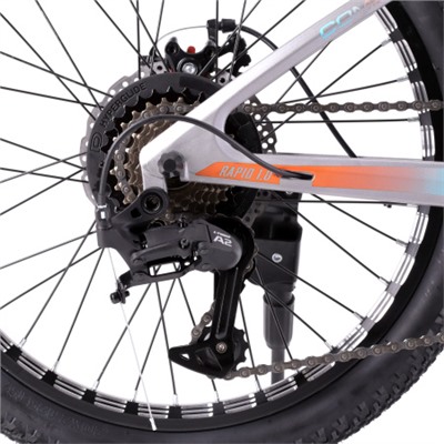 Велосипед 20" R20Ch COMIRON RAPID NEW серебристый