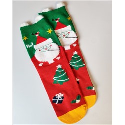 Носки НГ р.35-40 "New Year's magic" Санта