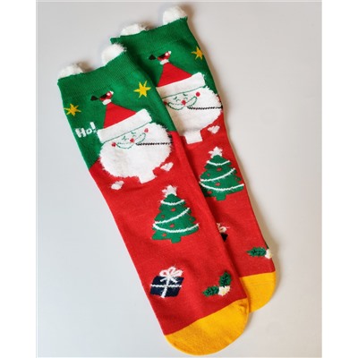 Носки НГ р.35-40 "New Year's magic" Санта