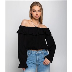 Блуза #КТ8207 (1), чёрный