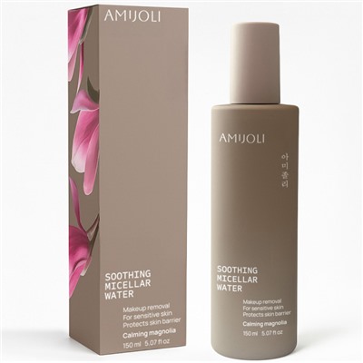 AMIJOLI Успокаивающая мицеллярная вода для снятия макияжа с экстрактом магнолии 150 мл