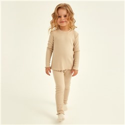 Пижама детская SL HOME, размер 32 (110-116 см), бежевая