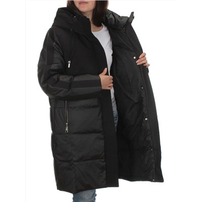 C223 BLACK Куртка зимняя женская (200 гр. холлофайбера)
