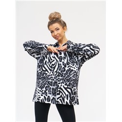 942 Туника-Рубашка "Лео/серый"