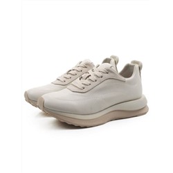 03-A180-5 BEIGE Кроссовки женские (натуральная кожа)